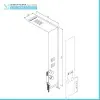 Colonna doccia multifunzione bianco opaco con 4 getti in acciaio inox