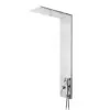 Colonna doccia multifunzione cromo lucido con 4 getti in acciaio inox