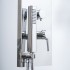 Colonna doccia multifunzione cromo lucido con 4 getti in acciaio inox