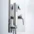 Colonna doccia multifunzione cromo lucido con 4 getti in acciaio inox