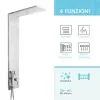 Colonna doccia multifunzione cromo lucido con 4 getti in acciaio inox