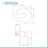 Set miscelatori lavabo bidet e doccia incasso cromato lucido Juliette