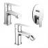 Set miscelatori lavabo bidet e doccia incasso con deviatore Juliette