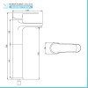 Set miscelatori lavabo alto e bidet cromato con scarico incluso Juliette
