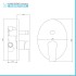 Set miscelatori lavabo alto bidet e doccia incasso con deviatore Juliette