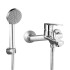 Set miscelatori lavabo bidet e vasca con kit doccia serie Juliette