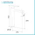 Miscelatore lavabo alto Mariani serie Artic in ottone cromato