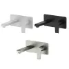 Miscelatore lavabo a muro Mariani serie Artic in ottone spazzolato