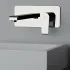 Miscelatore lavabo a muro Mariani serie Artic in ottone spazzolato