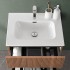 Lavabo da incasso 60x46 cm in ceramica bianco lucido 