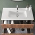 Lavabo da incasso 90x46 cm in ceramica bianco lucido 