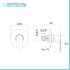 Set miscelatori lavabo bidet e doccia incasso in ottone cromato Zoe