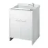 Mobile lavatoio 60x50 cm vasca in resina con asse e kit di scarico 