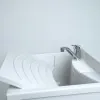 Mobile lavatoio 60x50 cm vasca in resina con asse e kit di scarico 