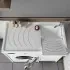 Mobile copri lavatrice 109x60 con lavatoio a destra e asse incluso