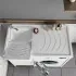 Mobile copri lavatrice 109x60 con lavatoio a sinistra e asse incluso