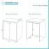 Mobile copri lavatrice 77x71 da esterno in PVC con fissaggio incluso