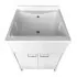 Mobile lavatoio 60x60 cm vasca in resina con asse e kit di scarico 