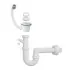 Mobile lavatoio 60x60 cm vasca in resina con asse e kit di scarico 