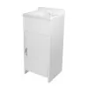Mobile lavatoio salvaspazio 42x34 cm vasca completa di kit di scarico
