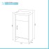 Mobile lavatoio salvaspazio 42x34 cm vasca completa di kit di scarico