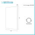 Specchio bagno 50x70 cm installazione reversibile e fissaggi inclusi