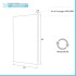 Specchio bagno 60x80 cm installazione reversibile e fissaggi inclusi