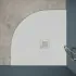 Piatto doccia semicircolare 80x80 bianco riducibile su misura Ten