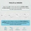 Piatto doccia semicircolare 80x80 bianco riducibile su misura Ten