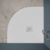 Piatto doccia semicircolare 90x90 bianco riducibile su misura Ten