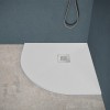 Piatto doccia semicircolare 90x90 bianco riducibile su misura Ten