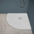 Piatto doccia semicircolare 90x90 bianco riducibile su misura Ten