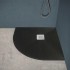 Piatto doccia semicircolare 90x90 antracite riducibile su misura Ten
