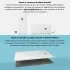 Piatto doccia semicircolare 80x80 bianco riducibile su misura Ten