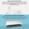 Piatto doccia semicircolare 90x90 bianco riducibile su misura Ten