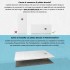 Piatto doccia semicircolare 90x90 bianco riducibile su misura Ten