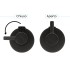Coppia valvole darresto tonde nero opaco attacchi 1/2G x 3/8G 