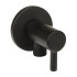 Coppia valvole darresto tonde nero opaco attacchi 1/2G x 3/8G 