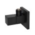 Coppia valvole darresto quadrate nero opaco attacchi 1/2G x 3/8G 