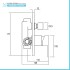 Set doccia incasso Kubo soffione 30x30 cm e kit doccia completo