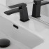 Set miscelatori nero opaco lavabo bidet e doccia a incasso Kubo