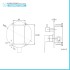 Set miscelatori lavabo alto bidet e doccia con deviatore in ottone Flat