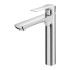 Set miscelatori lavabo alto bidet e doccia con deviatore in ottone Flat