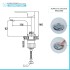Set miscelatori lavabo bidet e doccia Flat con piletta click clack 