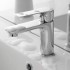 Set miscelatori lavabo bidet e doccia Flat con piletta click clack 