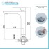 Set miscelatori lavabo alto bidet e doccia Flat con piletta click clack 