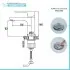 Set miscelatori lavabo bidet e doccia con deviatore in ottone Flat