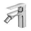 Set miscelatori lavabo bidet e doccia con deviatore in ottone Flat