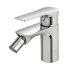 Set miscelatori lavabo bidet e doccia con deviatore in ottone Flat