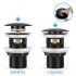 Set miscelatori nero opaco lavabo bidet e doccia con deviatore Kubo